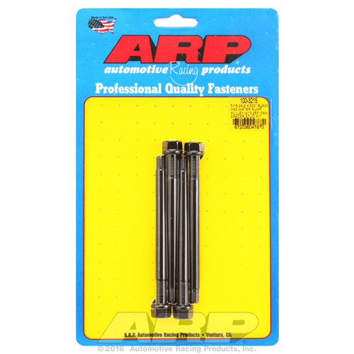 ARP FOR 5/16-24 X 4.500 blk hex water pump pulley w/ 3.250 fan spacer stud kit
