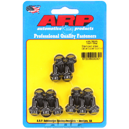 ARP FOR Stamped steel 12pt valve cover bolt kit