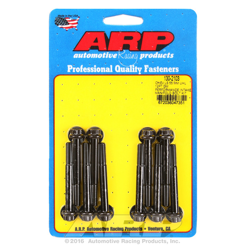 ARP FOR Chevy LS 55mm UHL 12pt GM Performance intake manifold bolt kit