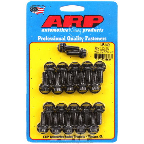 ARP FOR Chevy 1-pc oil pan gasket w/ alum timing cover 12pt bolt kit
