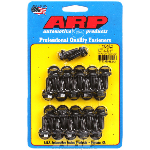 ARP FOR Chevy 1-pc oil pan gasket w/ alum timing cover hex bolt kit