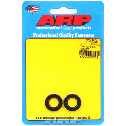 ARP FOR 7/16 ID 13/16 OD chamfer black washers