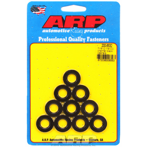 ARP FOR 7/16 ID 7/8 OD chamfer black washers