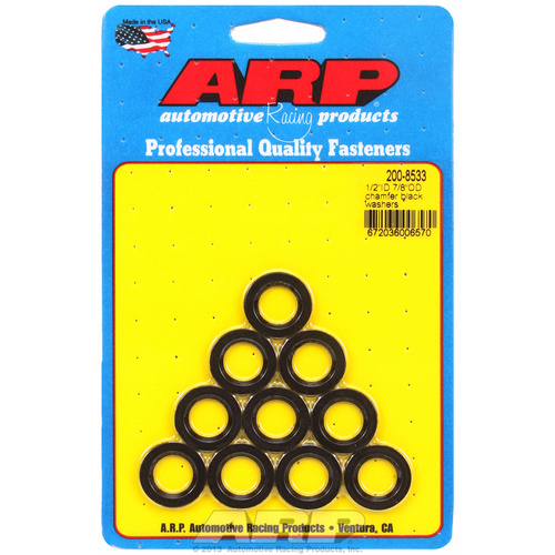 ARP FOR 1/2 ID 7/8 OD chamfer black washers