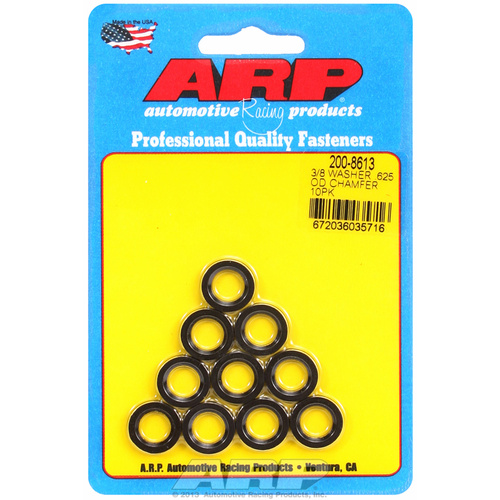 ARP Black Washers - 3/8ID x .625 OD Chamfer (10) ARP Black Washers - 3/8ID x .625 OD Chamfer (10)