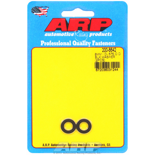 ARP FOR M8 ID .575 OD black washers