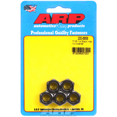 ARP FOR 7/16-14 black coarse hex nut kit