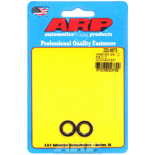 ARP FOR 3/8 ID 5/8 OD machined chamfer black washers
