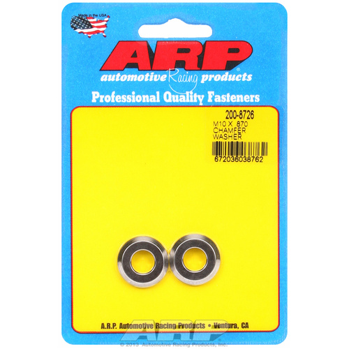 ARP FOR M10 ID .870 OD chamfer SS washers