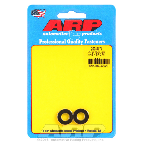 ARP FOR M9 ID .670 OD chamfer black washers
