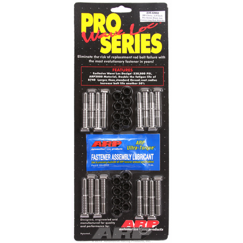 ARP FOR Chevy 3/8  pro wave-loc rod bolt kit