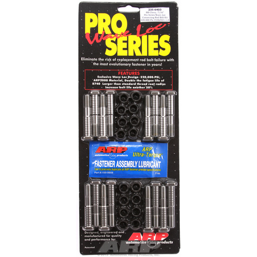 ARP FOR Chevy 7/16  pro wave-loc rod bolt kit