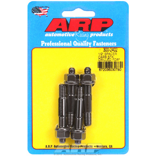 ARP FOR 1/2  drilled carburetor spacer stud kit