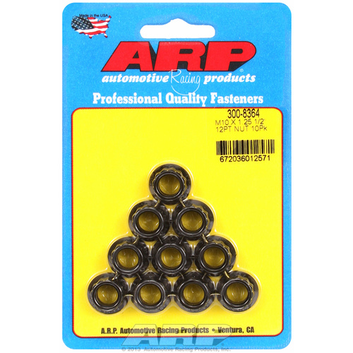 ARP FOR M10 x 1.25  12pt nut kit