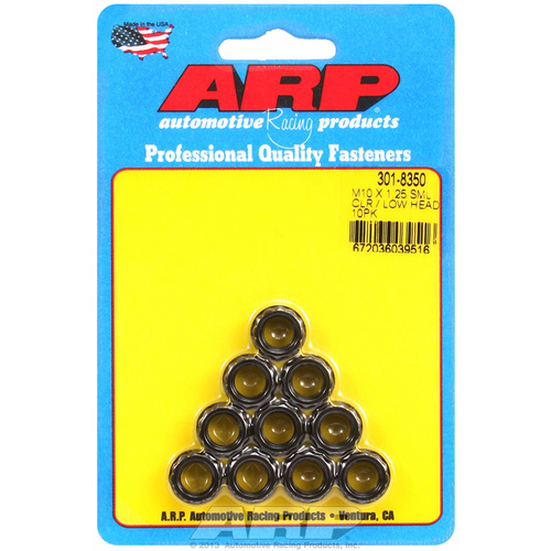 ARP FOR M10 X 1.25 sml clr/low head 12pt nut kit