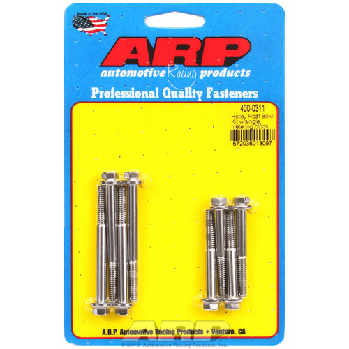 ARP FOR Holley float bowl kit w/single metering block
