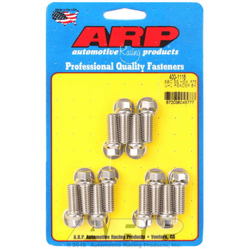 ARP FOR Chevy SS hex .875 UHL header bolt kit