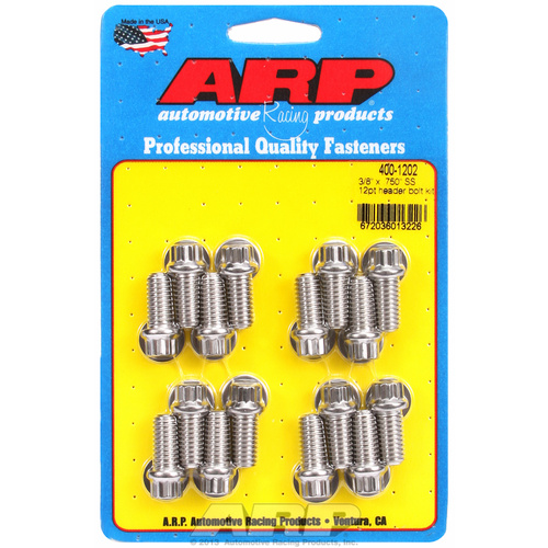 ARP FOR 3/8 x .750 SS 12pt header bolt kit