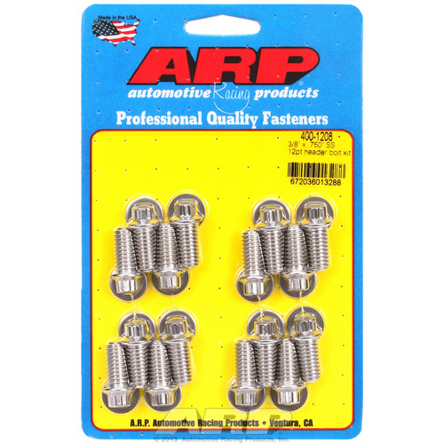 ARP FOR 3/8 x .750 SS 12pt header bolt kit