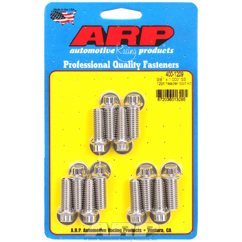 ARP FOR 3/8 x 1.000 SS 12pt header bolt kit