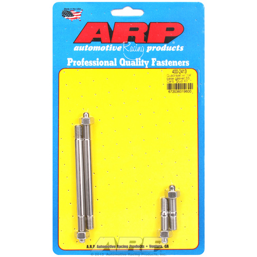 ARP FOR Quadrajet with 1/4  base gasket/SS carb stud kit