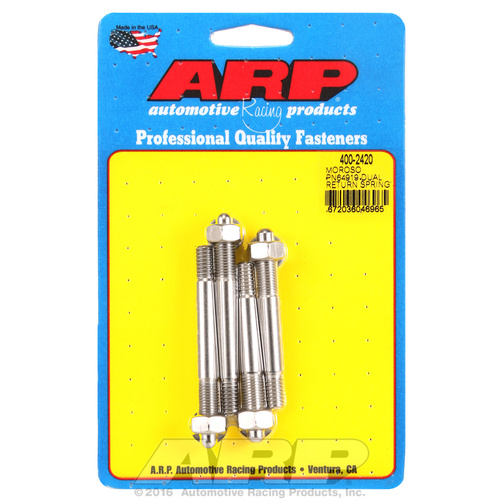 ARP FOR Moroso 64919 dual return spring w/1  spacer plate SS carb stud kit