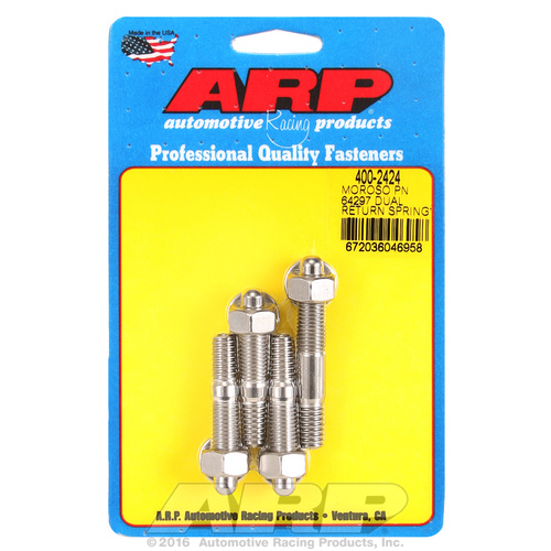 ARP FOR Moroso 64927 dual return spring no spacer plate SS carb stud kit