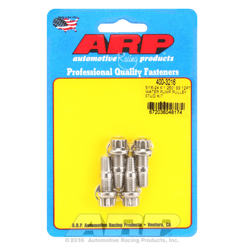 ARP FOR 5/16-24 X 1.250 SS 12pt water pump pulley stud kit