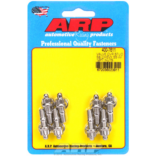 ARP FOR Chevy stamped steel covers SS 12 pt valve cover stud kit