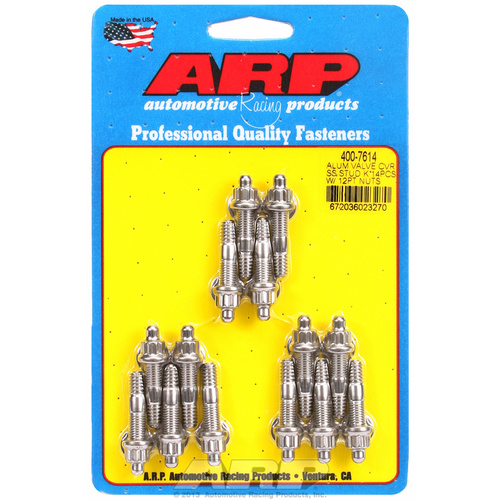 ARP FOR Cast alum covers SS 12pt valve cover stud kit/14pc