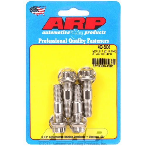 ARP FOR M10 X 1.25 X 48mm broached stud kit 4pcs