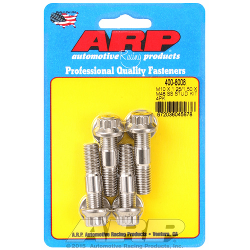 ARP FOR M10 X 1.25/1.50 X 48mm broached stud kit 4pcs