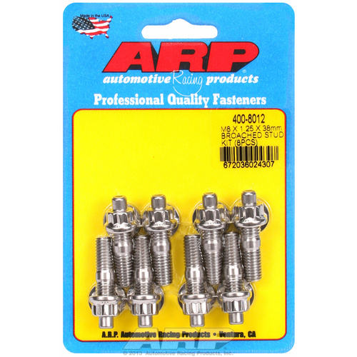 ARP FOR M8 X 1.25 X 38mm broached stud kit - 8pcs