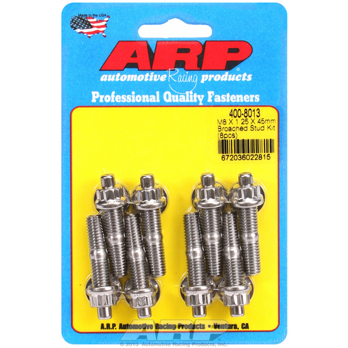 ARP FOR M8 X 1.25 X 45mm broached stud kit - 8pcs