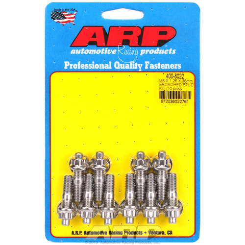 ARP FOR M8 X 1.25 X 38mm broached stud kit - 10pcs