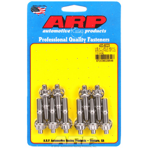 ARP FOR M8 X 1.25 X 45mm broached stud kit - 10pcs