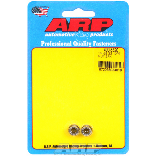 ARP FOR 1/4-28 SS 12pt nut kit