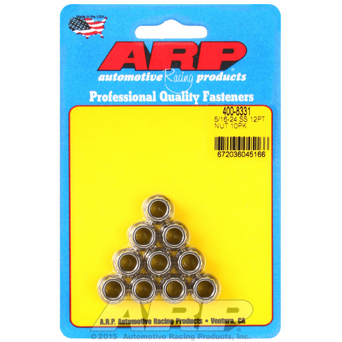 ARP FOR 5/16-24 SS 12pt nut kit