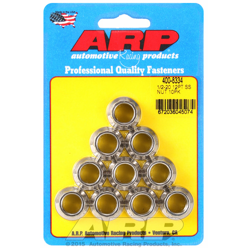 ARP FOR 1/2-20 SS 12pt nut kit