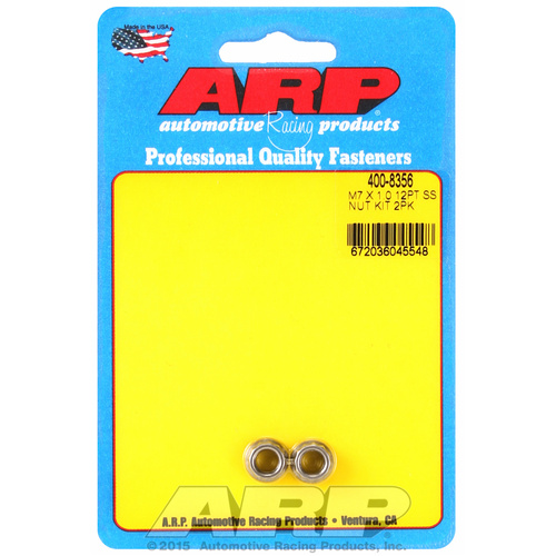 ARP FOR M7 X 1.00 (M9 wr) SS 12pt nut kit