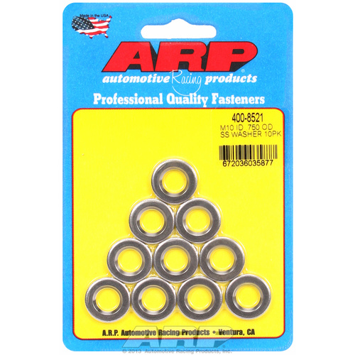 ARP FOR M10ID .750OD SS chamfer washers