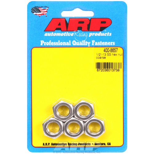 ARP FOR 1/2-13 SS coarse hex nut kit