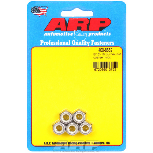 ARP FOR 5/16-18 SS coarse nyloc hex nut kit