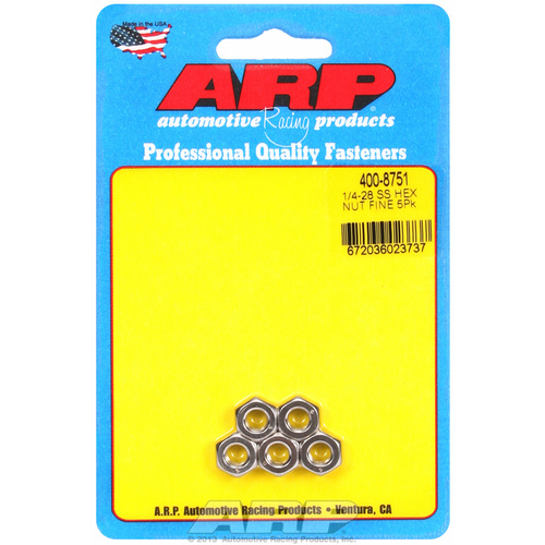 ARP FOR 1/4-28 SS fine hex nut kit 
