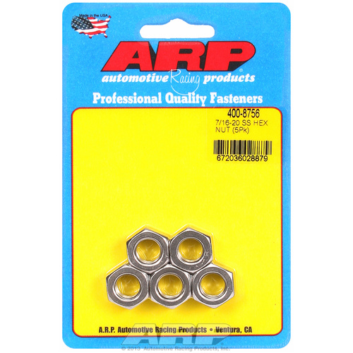 ARP FOR 7/16-20 SS fine hex nut kit