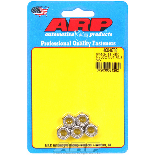 ARP FOR 5/16-24 SS fine nyloc hex nut kit 
