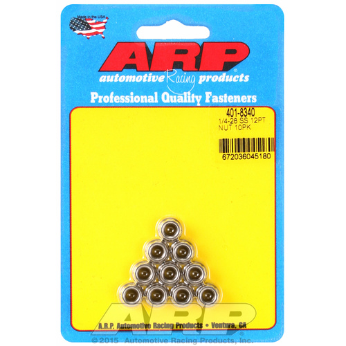 ARP FOR 1/4-20 SS 12pt nut kit