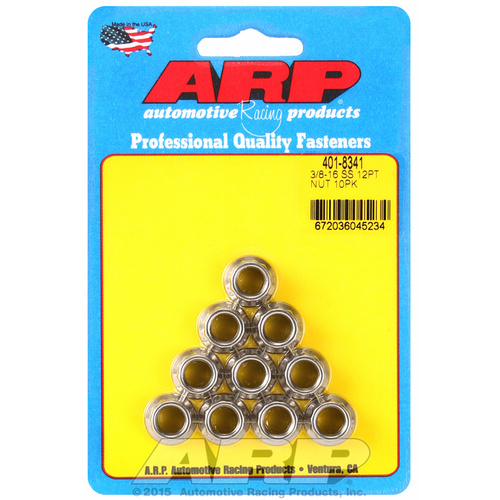 ARP FOR 3/8-16 SS 12pt nut kit