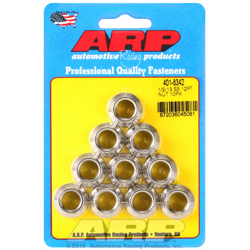 ARP FOR 1/2-13 SS 12pt nut kit