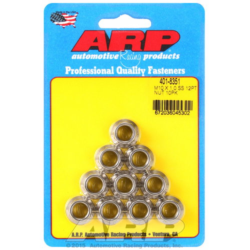 ARP FOR M10 X 1.0 SS 12pt nut kit